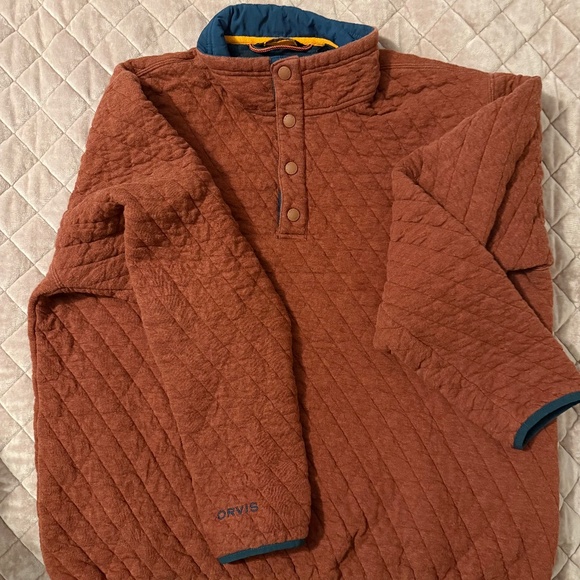 Orvis Other - Orvis burnt orange men’s pullover